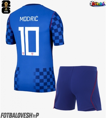 Chorvatsko Luka Modric #10 Dětské Venkovní Dres MS 2026 Krátký Rukáv (+ trenýrky)